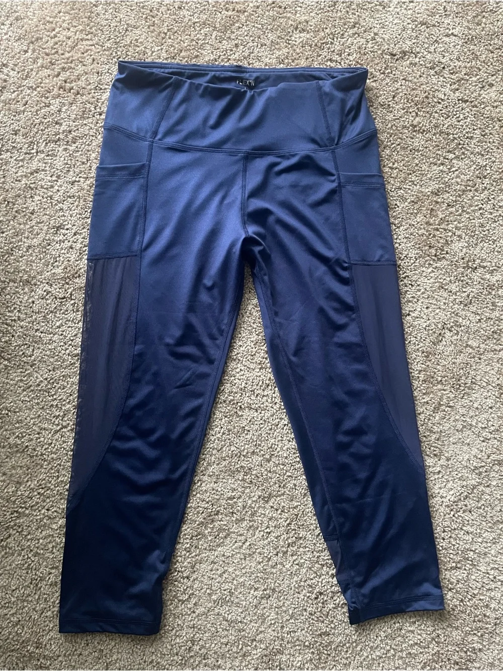 Bundle of 3 Athletic Capri Leggings High Waisted Size L